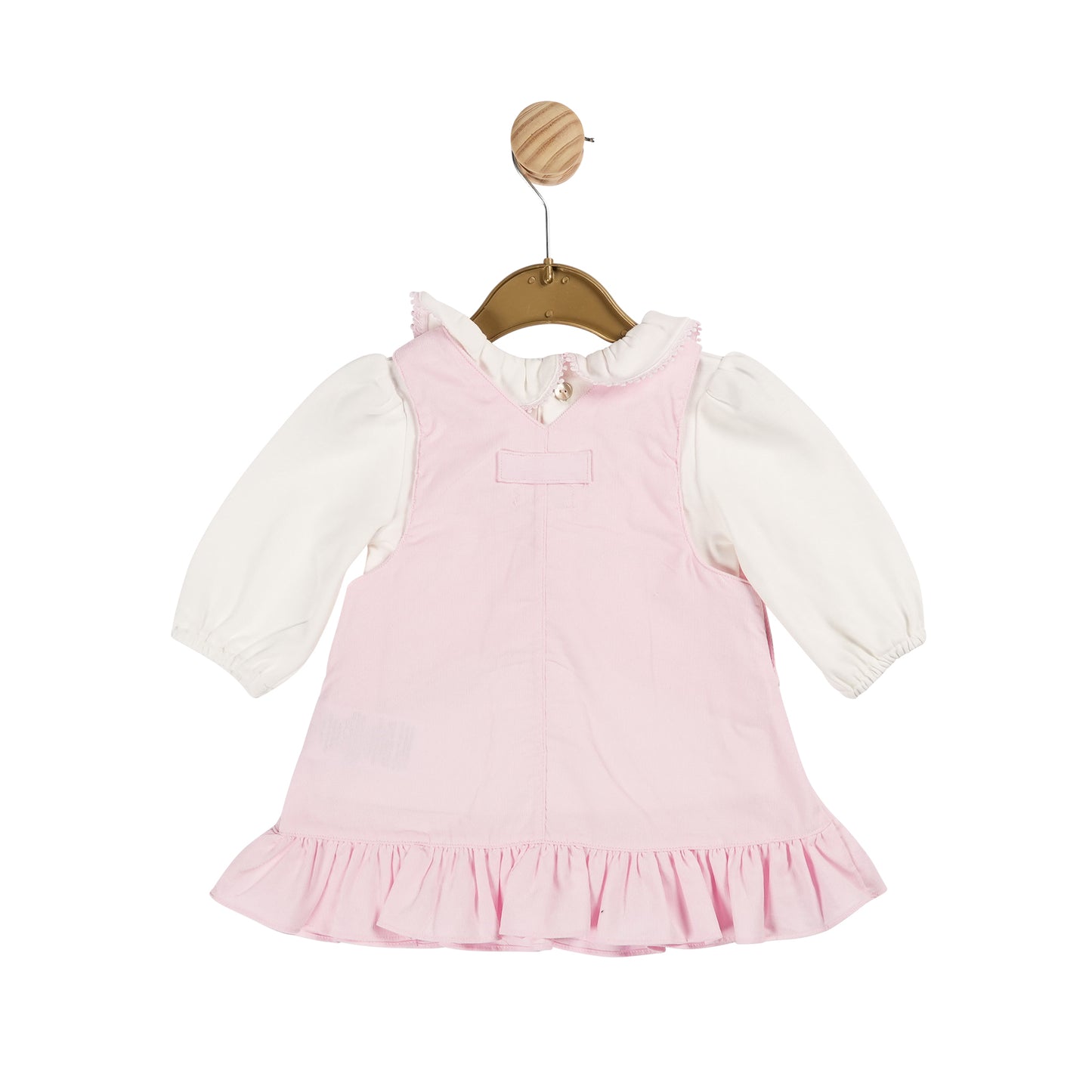 Pink Needlecord Top and Pinafore