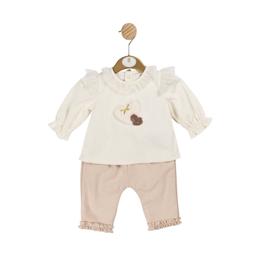 Ivory Heart Top and Trouser