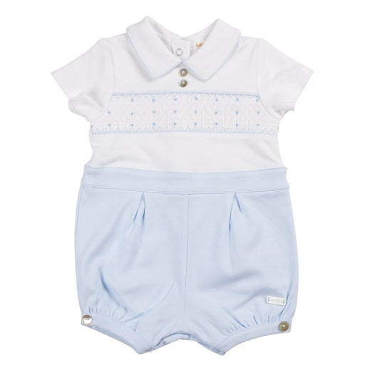 MB6241 | Romper-White/Blue-In Stock