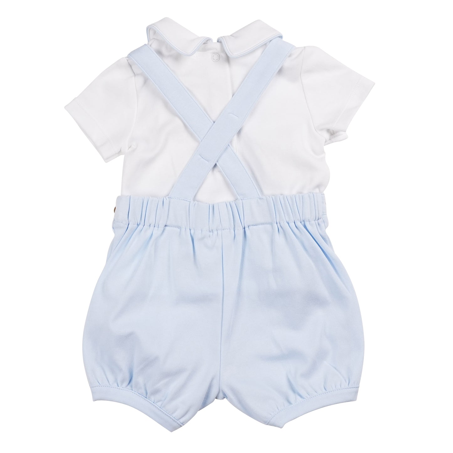 Blue Smocked Top & Dungaree