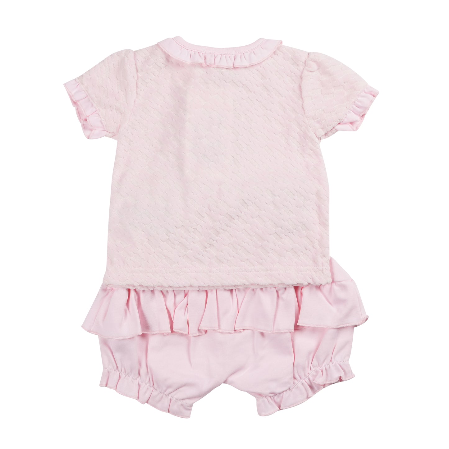 Pink Velour Top and Bloomer