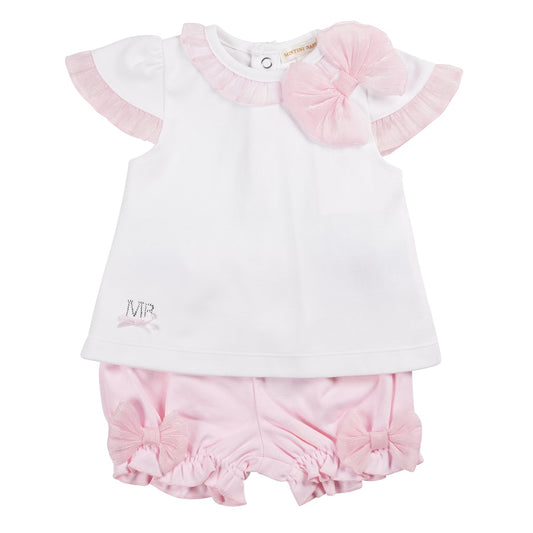 MB6404 | Top & Bloomer-White/Pink-SOLD OUT