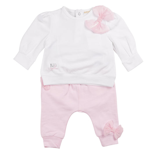 Pink and White Tuille Tracksuit