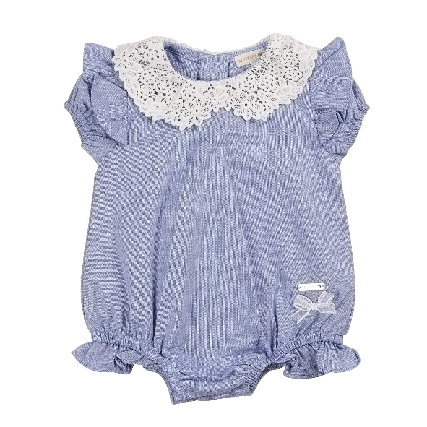 Blue Broderie Romper