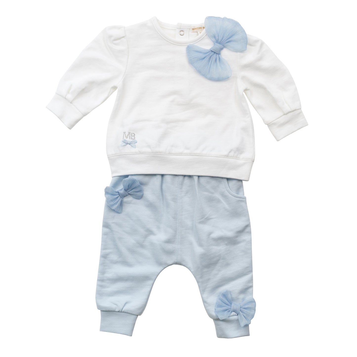 Blue and White Tuille Tracksuit