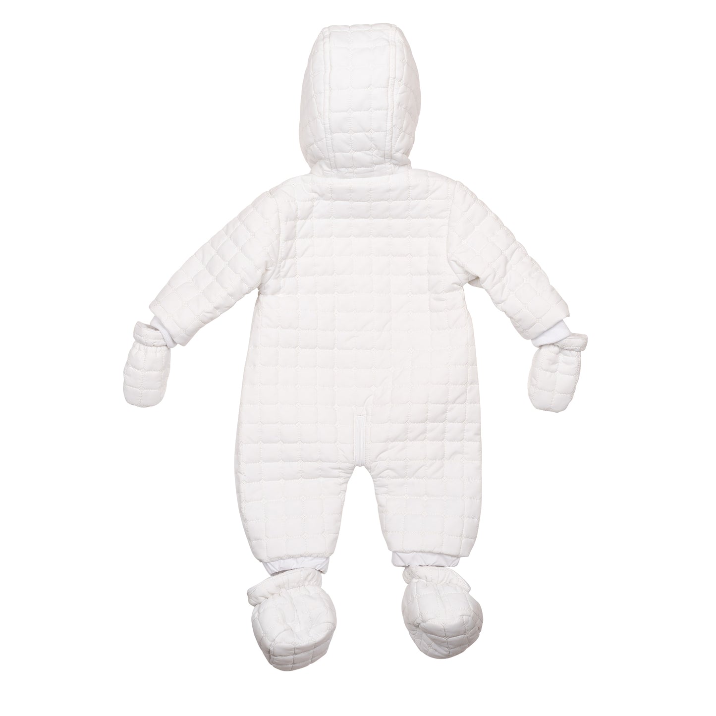 White Quilted Snowsuit