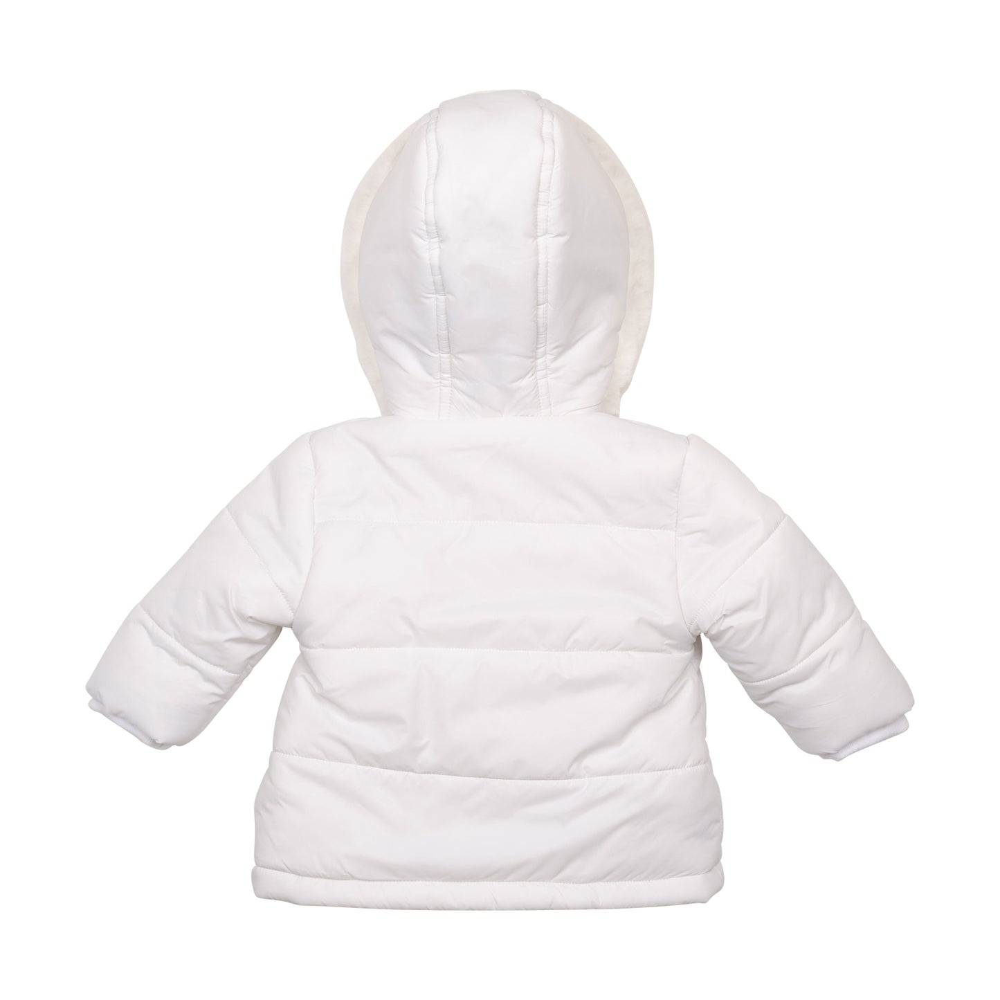 White Fur-Hooded Coat