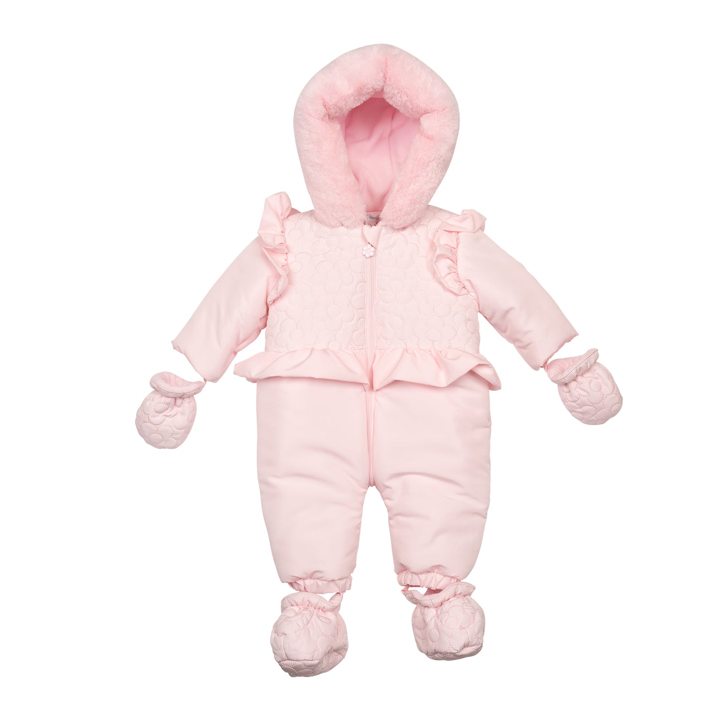 Pearly Pink Wadded Snowsuit