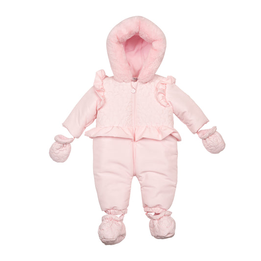 Pearly Pink Wadded Snowsuit