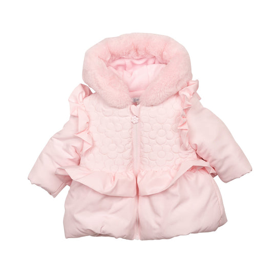 Pink Flower Padded Coat