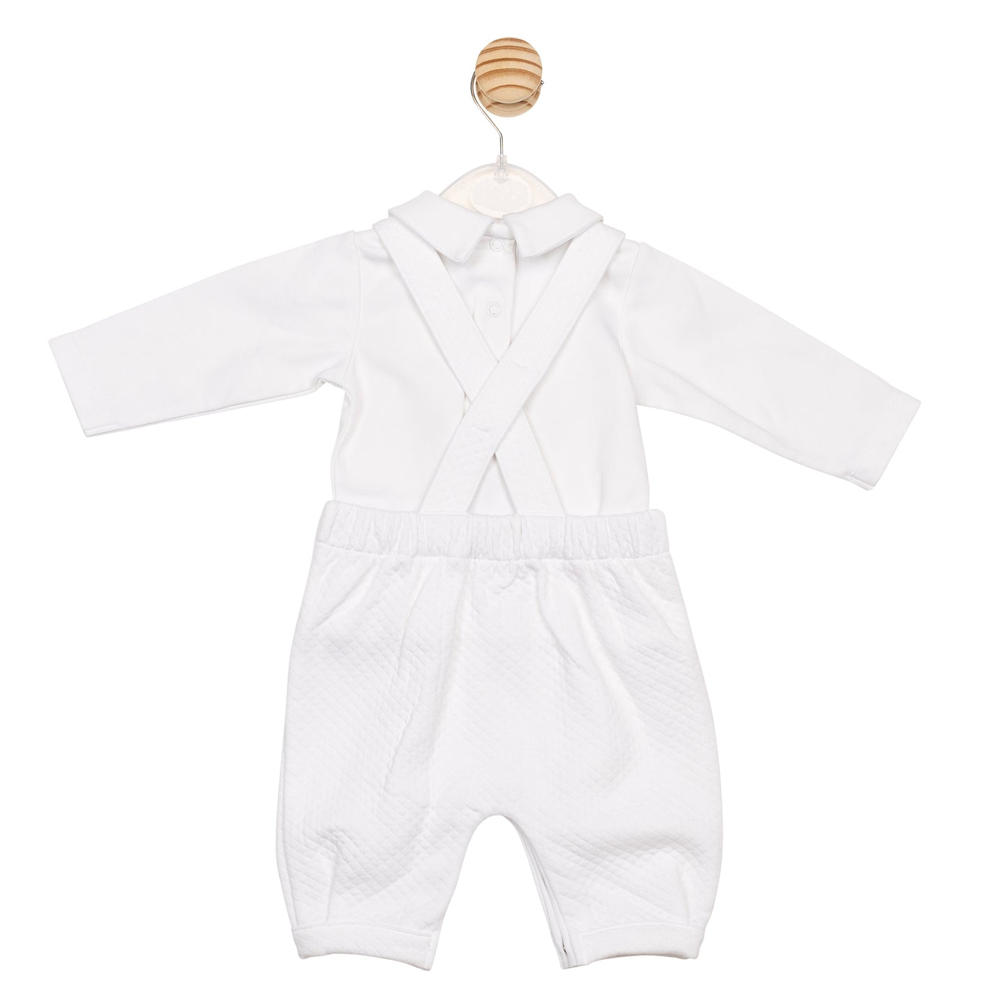 White Jacquard Top and Dungaree