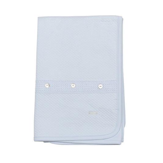 Blue Jacquard Blanket