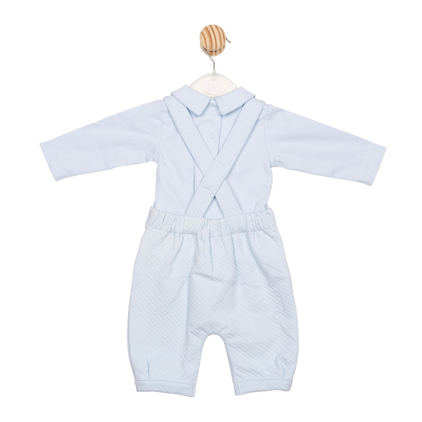 Blue Jacquard Top and Dungaree