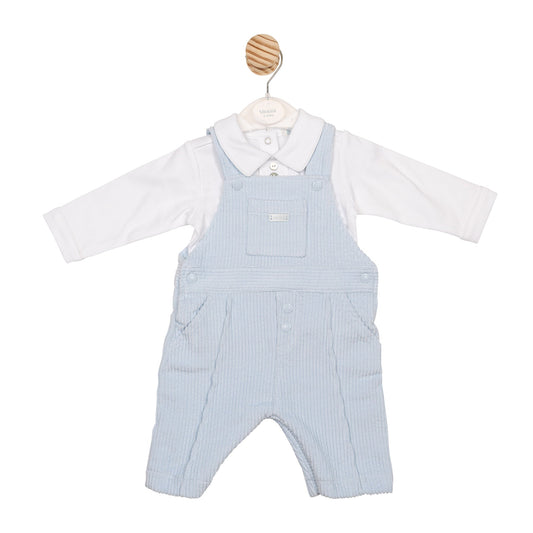 Blue and White Cord Top and Dungaree
