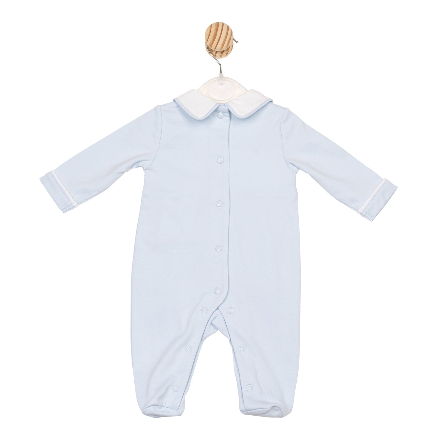 Blue Smocked Babygrow