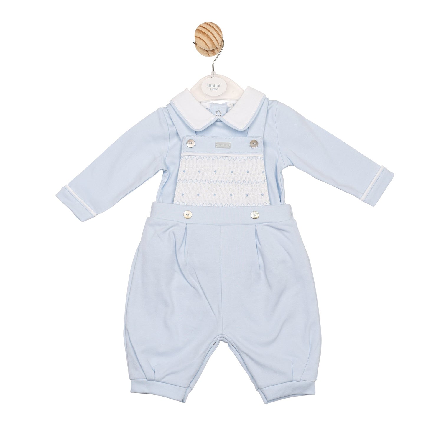 Blue Smocked Top and Dungaree