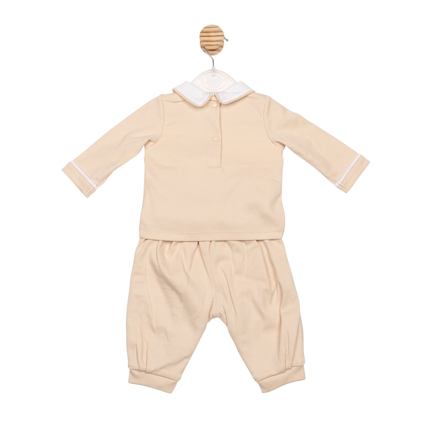Beige Smocked Top and Trouser
