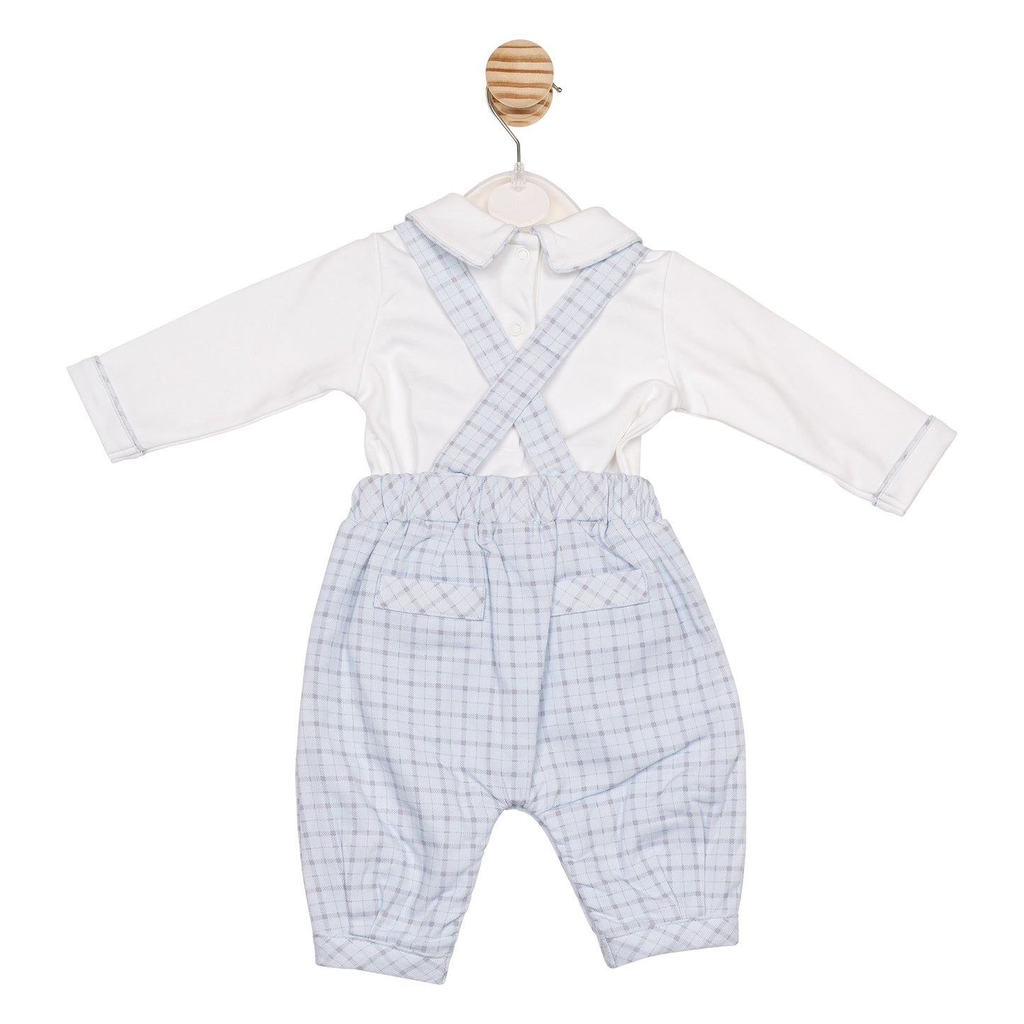 Printed Check Top and Dungaree