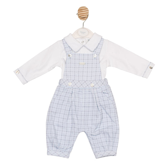 Printed Check Top and Dungaree