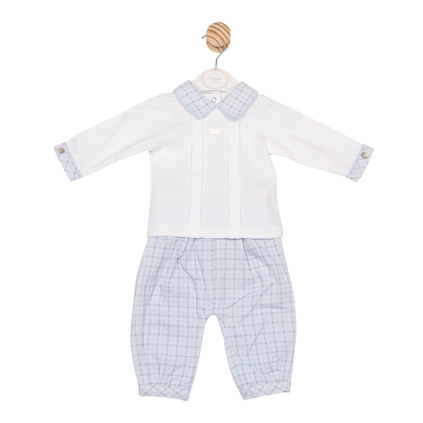 Printed Check Top and Trouser