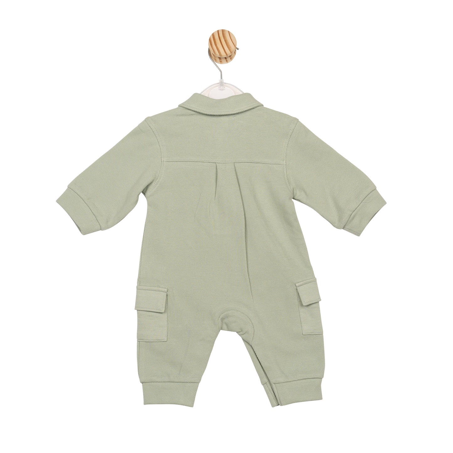 Sage Pique Knit Romper