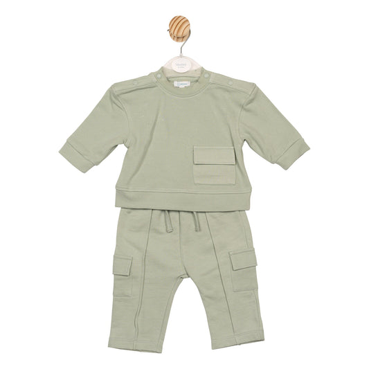 Sage Pique Knit Tracksuit