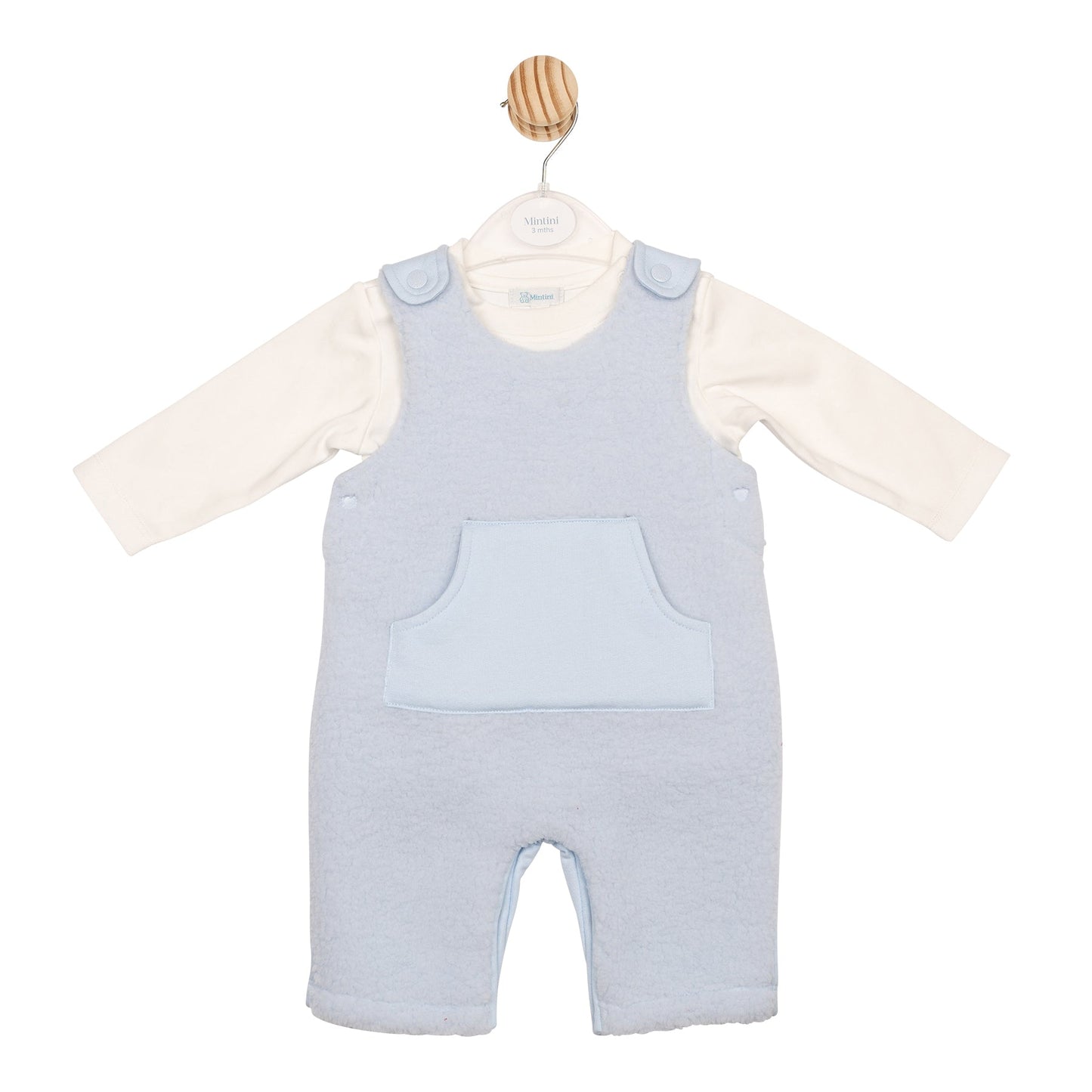 Blue Fleece Top and Dungaree