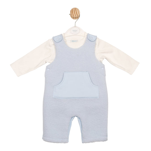 Blue Fleece Top and Dungaree