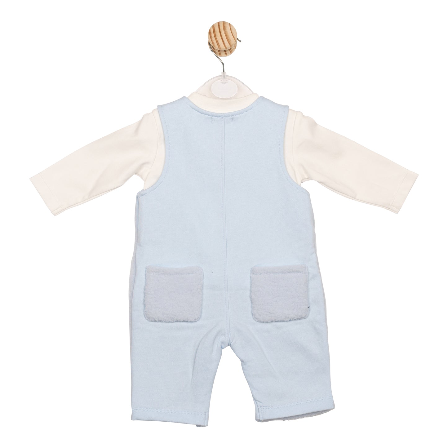 Blue Fleece Top and Dungaree