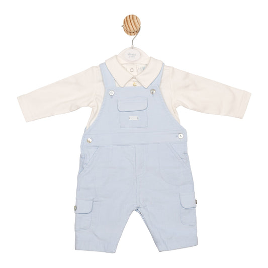 Blue Cord Top and Dungaree
