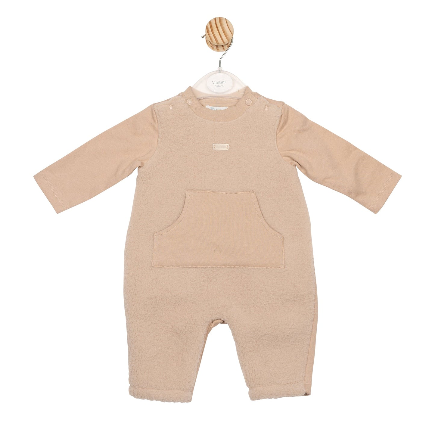 Beige Fleece Romper