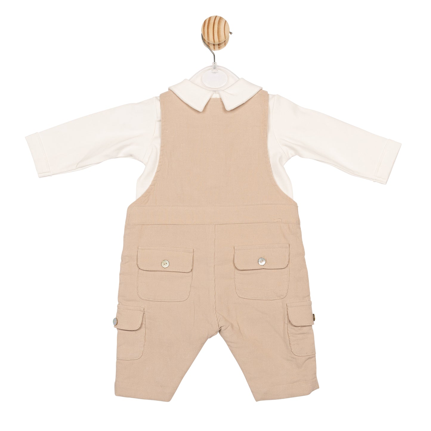 Beige Cord Top and Dungaree