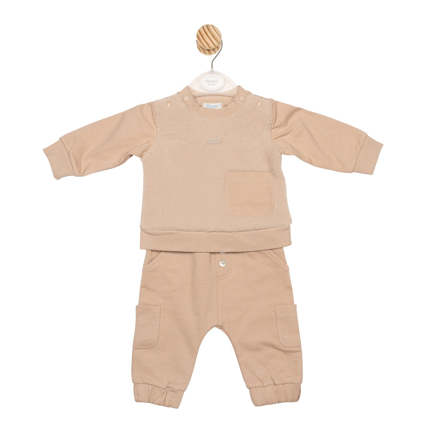 Beige Fleece Tracksuit