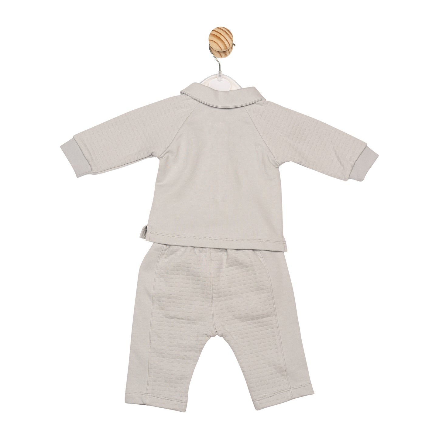 Grey Square Jacquard Top and Trouser