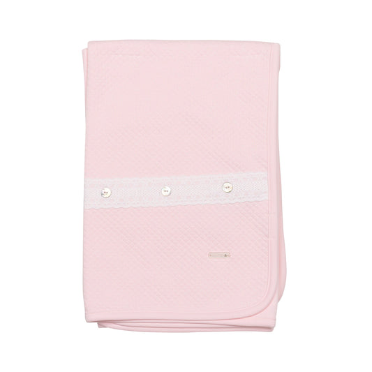 Pink Diamond Jacquard Blanket