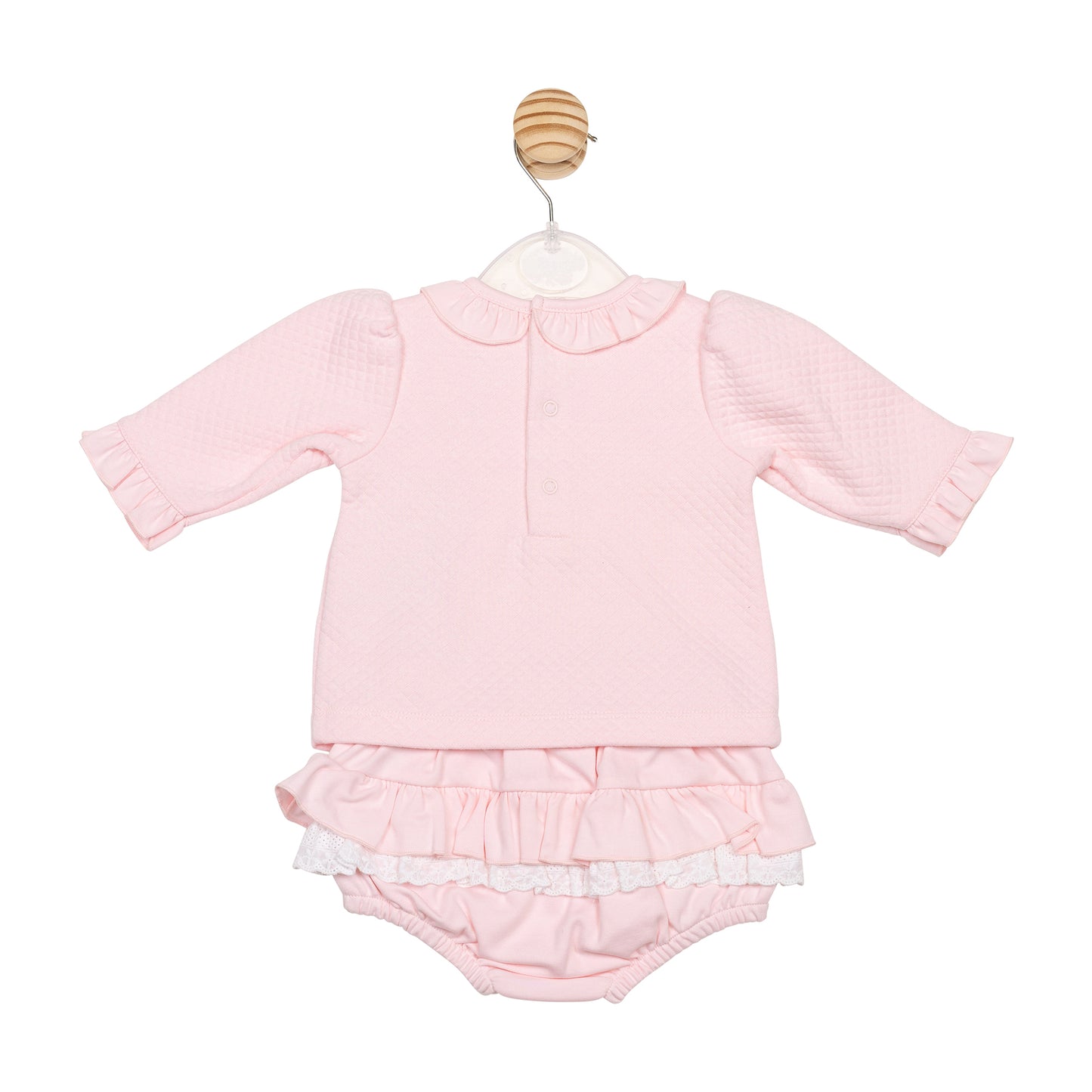 Pink Diamond Jacquard Dress and Jam Pant