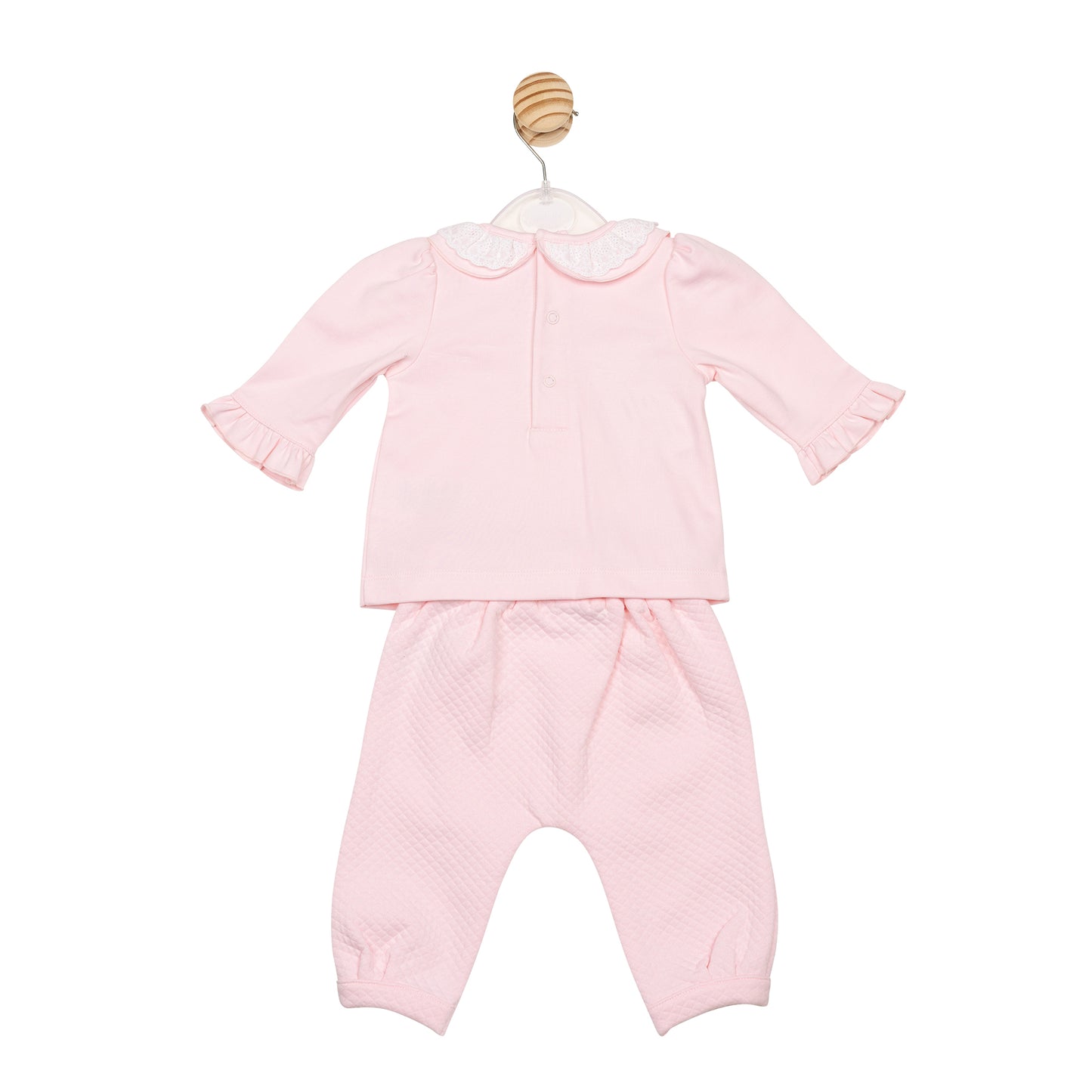 Pink Diamond Jacquard Top and Trouser