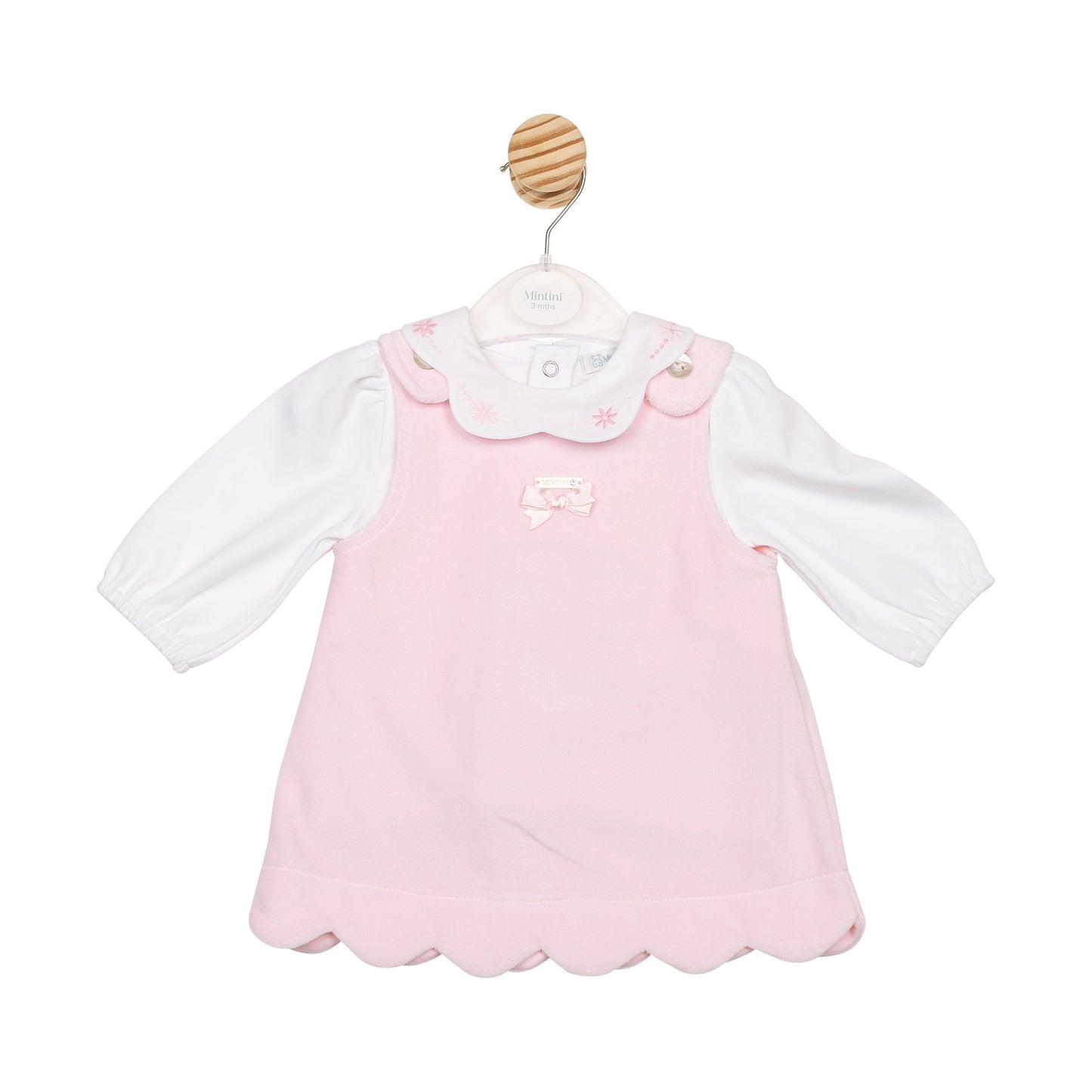 Flower Scallop Top and Pinafore