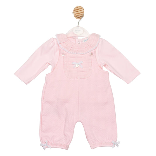 Pointelle Jacquard Top and Dungaree