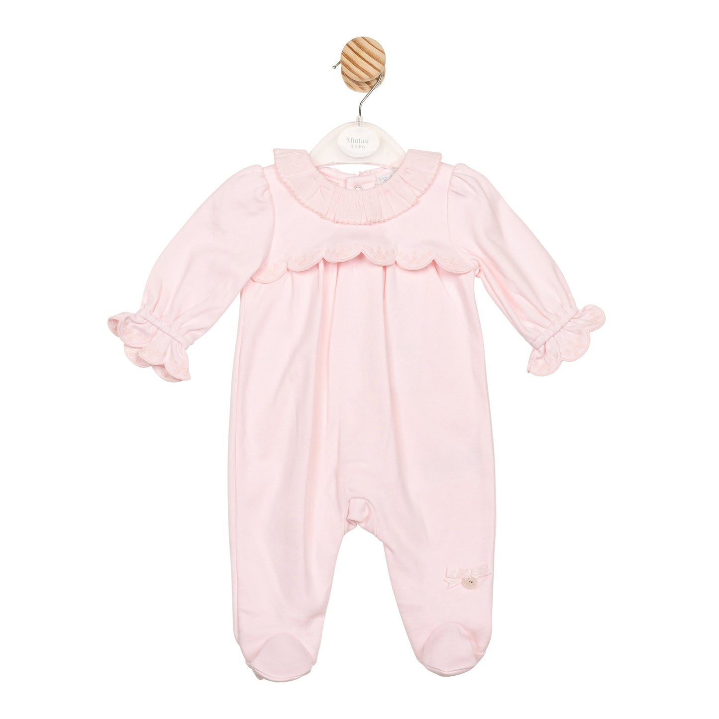 Pink Interlock Babygrow