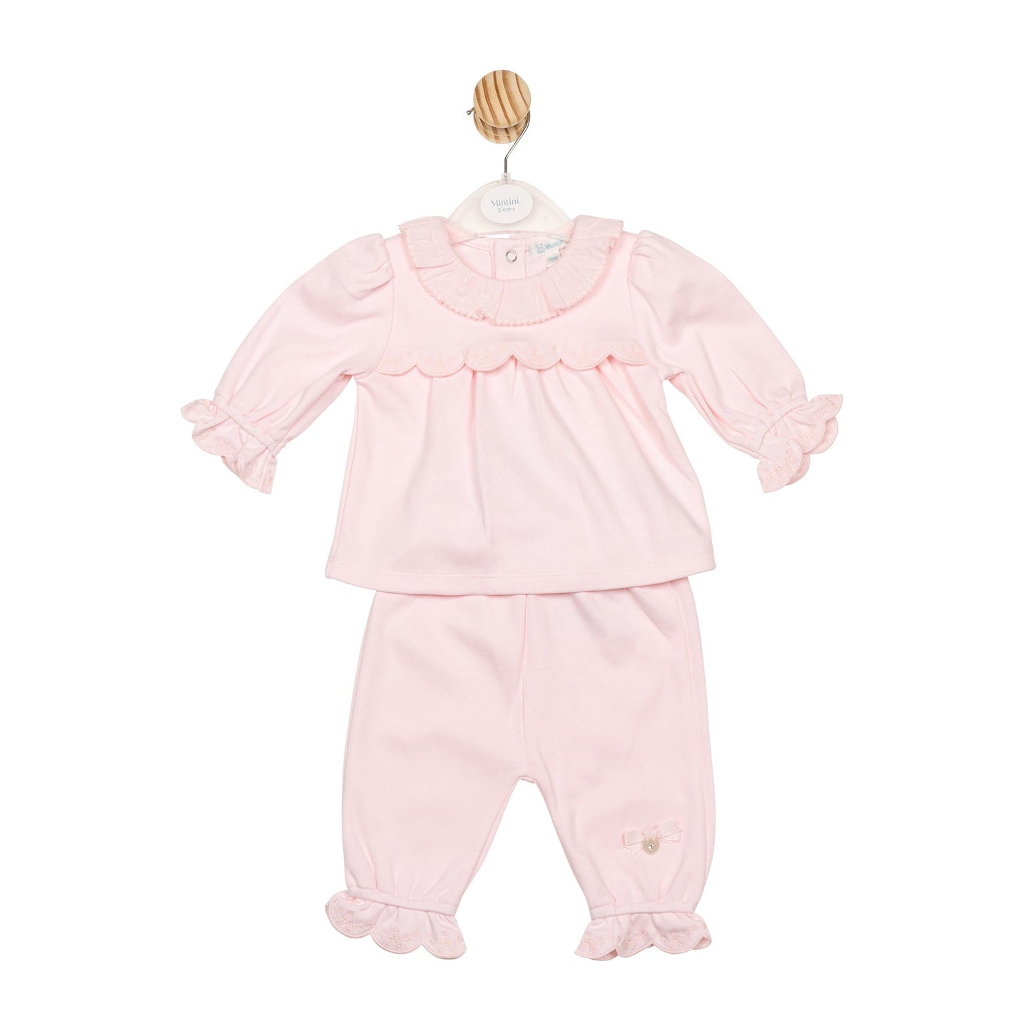 Pink Interlock Top and Trouser