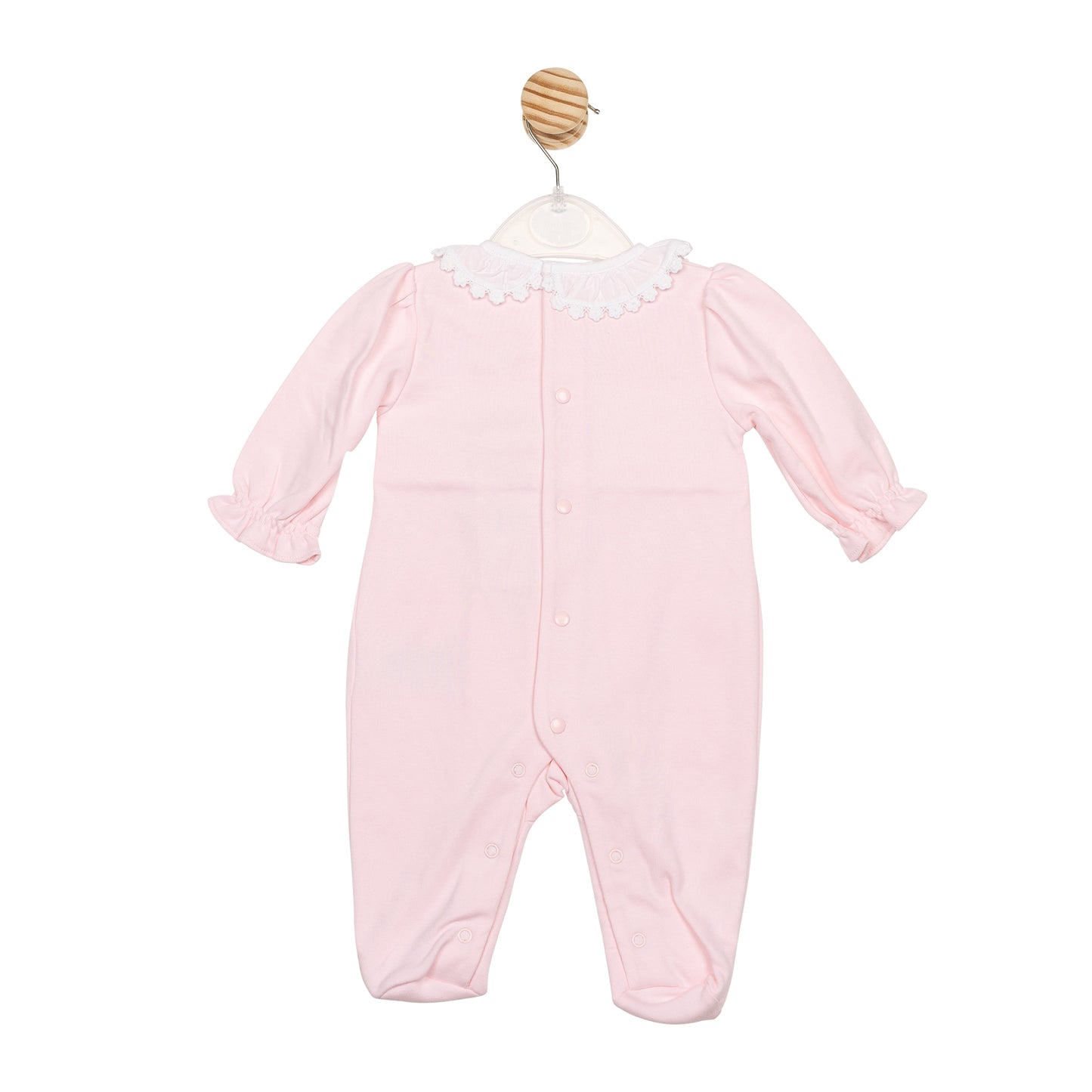 Pink Smocked Babygrow