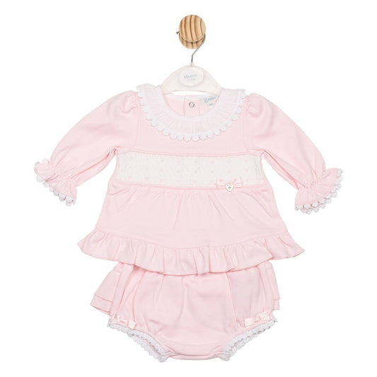Pink Smocked Top and Jam Pant