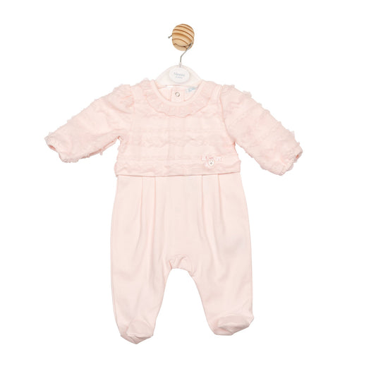 Pink Ruffle Babygrow