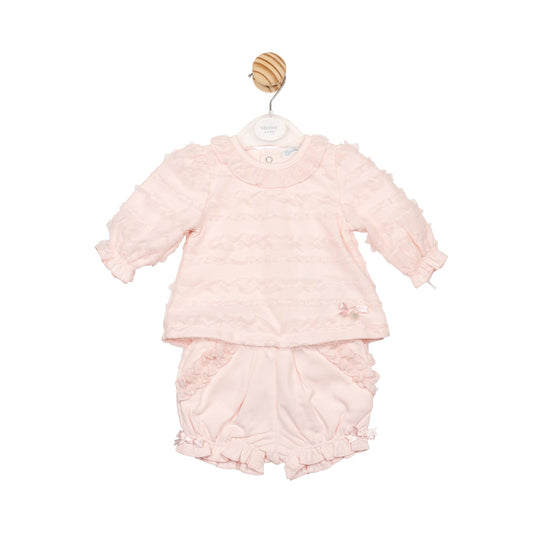 Pink Ruffle Top and Bloomer