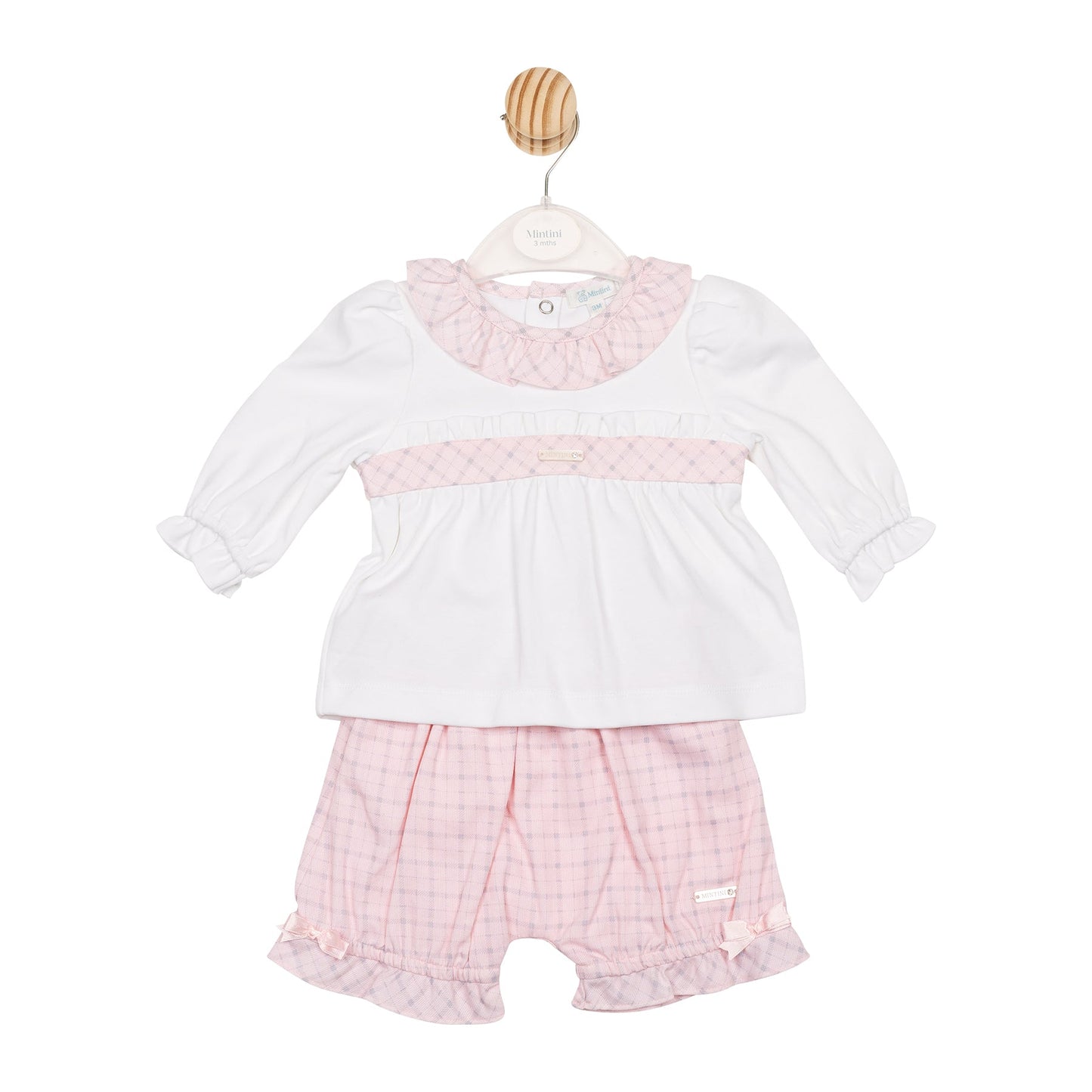 Pink Check Top and Bloomer