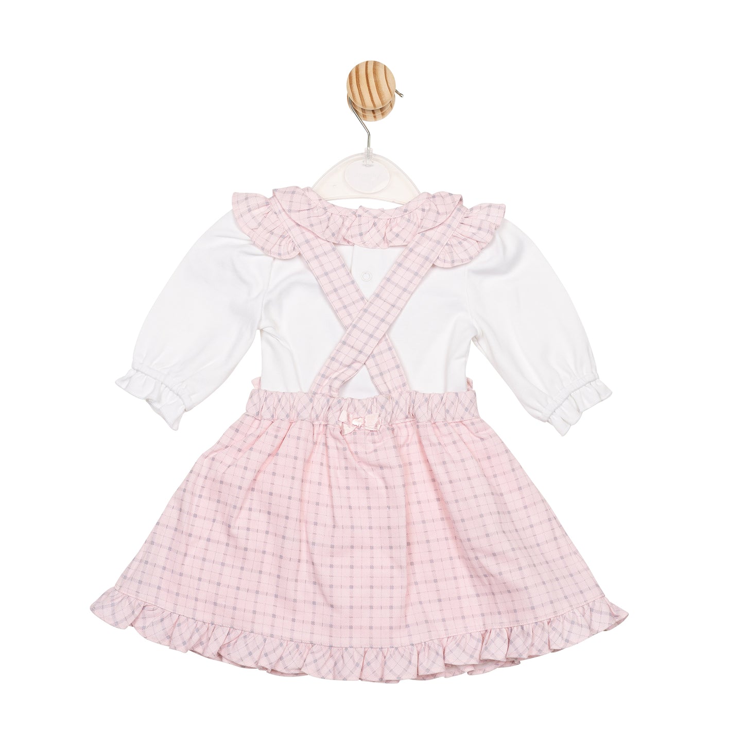 Pink Check Top and Pinafore