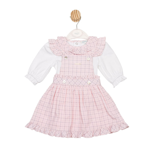 Pink Check Top and Pinafore