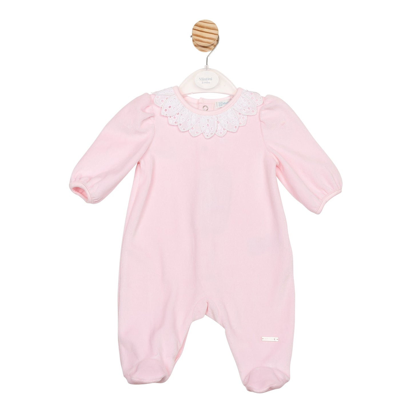 Petal Velour Babygrow