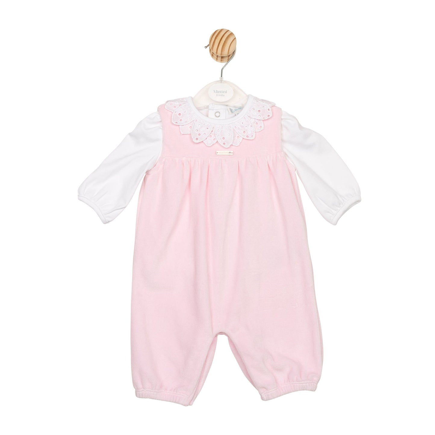 Petal Velour Top and Dungaree